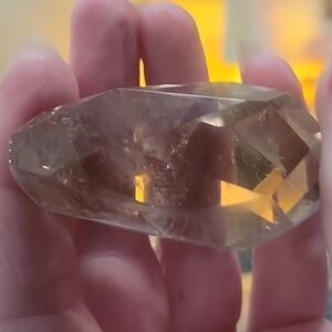 inperfect smokey quartz faucted part raw